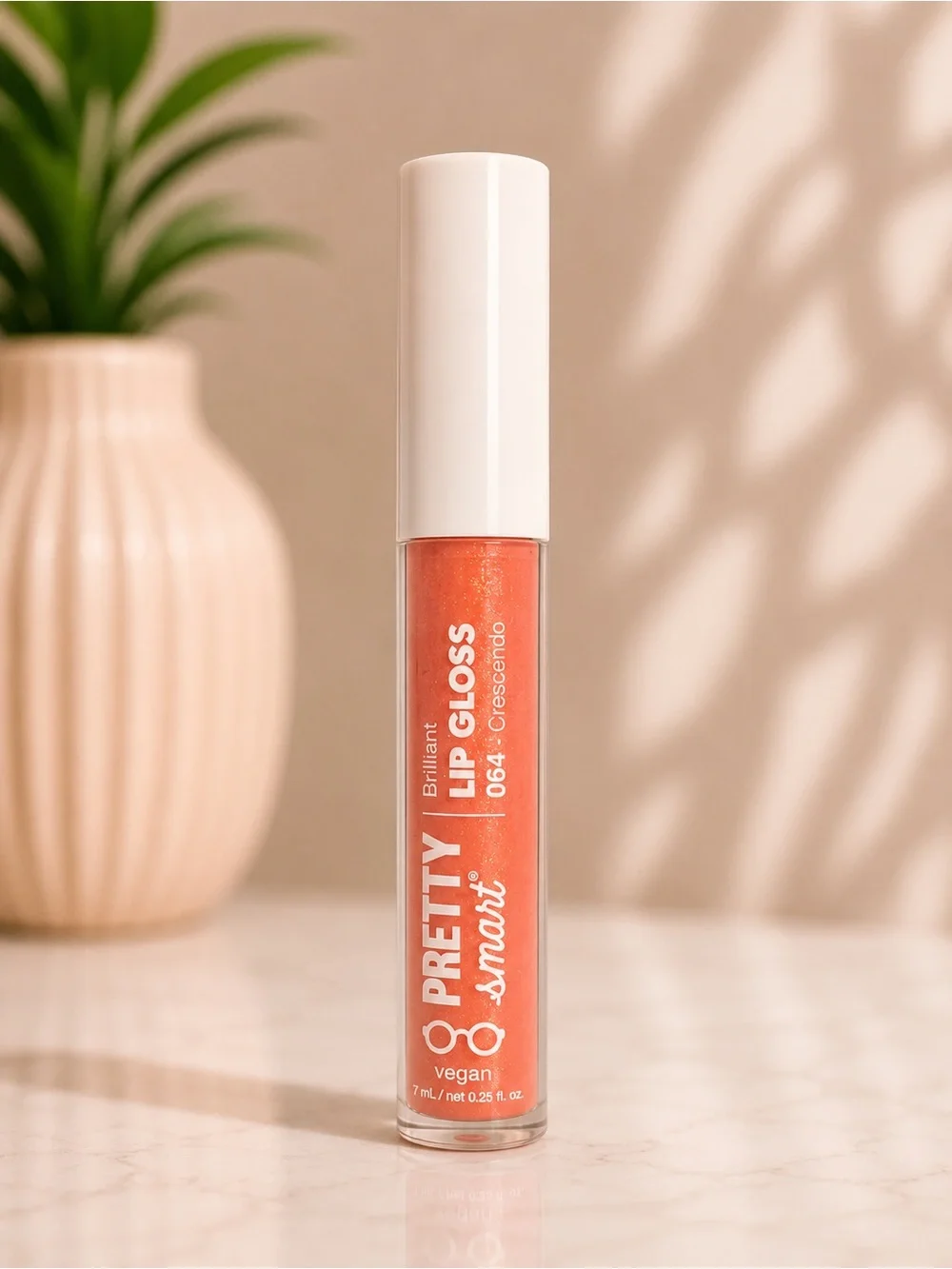 ePretty Smooth Lip Gloss — Peach Coral Shine